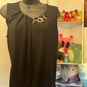 Ivanka Trump Black Sleeveless Blouse